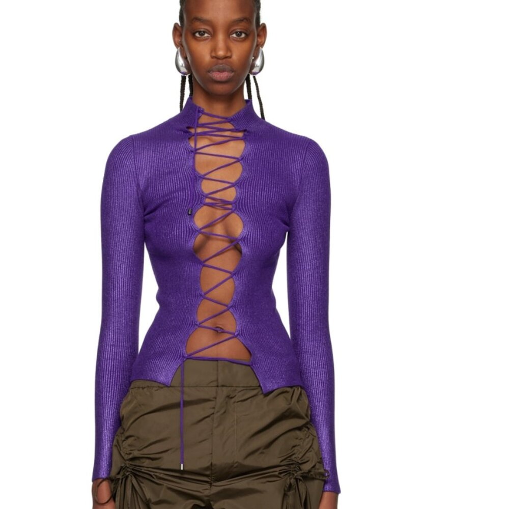 JPG Purple 'The Cyber' Turtleneck